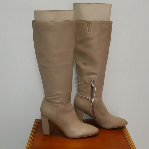 Marc Fisher Zimra Leather Boot in Camel - Picture 4 of 11